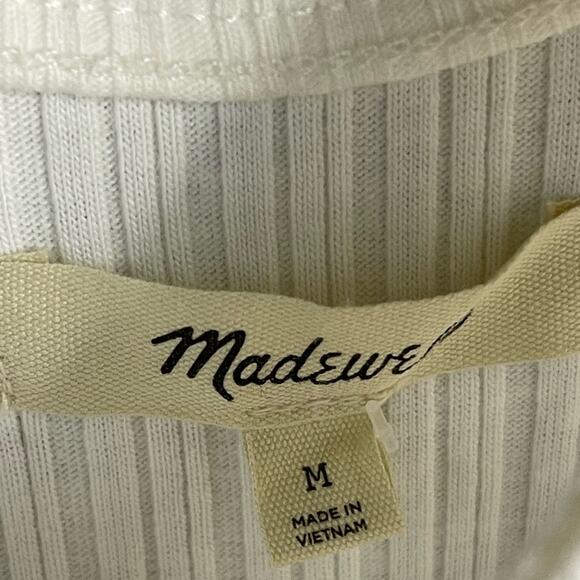 Madewell Drop Waist Tank Midi Dress in White Size M NWT - Picture 8 of 13